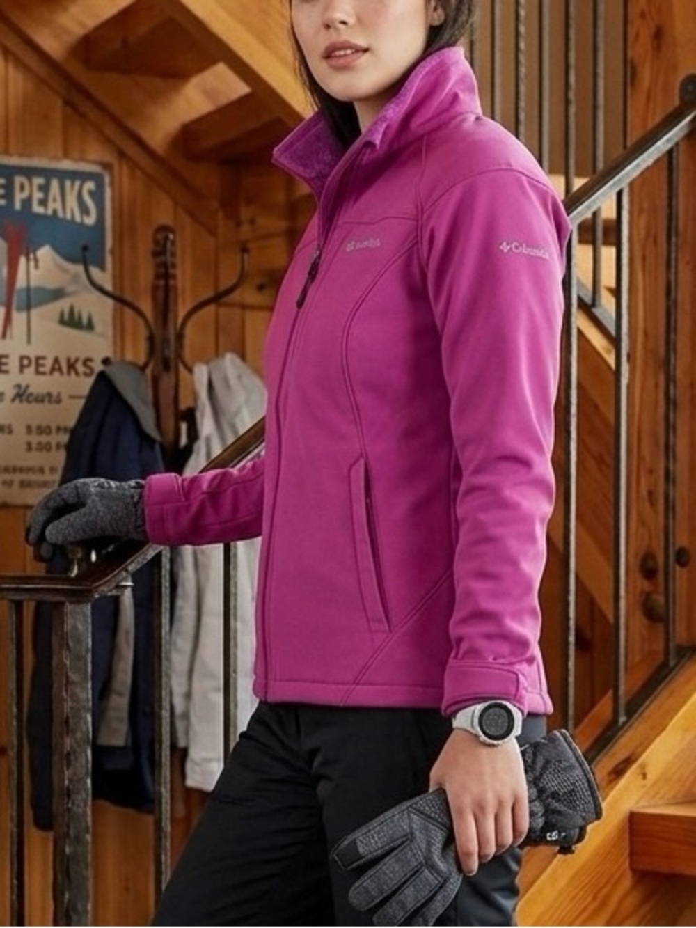 Columbia Women's Fuschia‎ Ski Jacket. Size XS